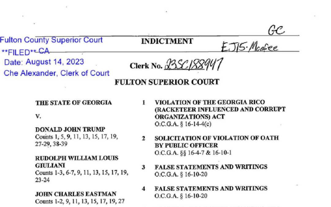 Georgia grand jury indicts former US President Trump, alleging ‘conspiracy to unlawfully change outcome’ of 2020 presidential election